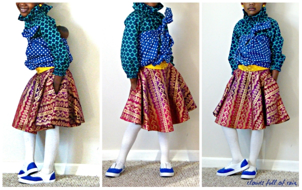 African inspired girls' clothing